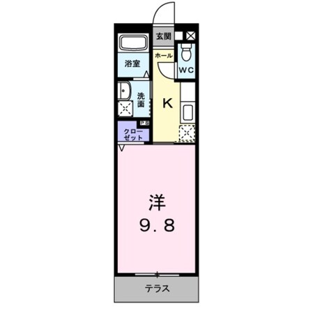 カーサエスト札の辻の物件間取画像